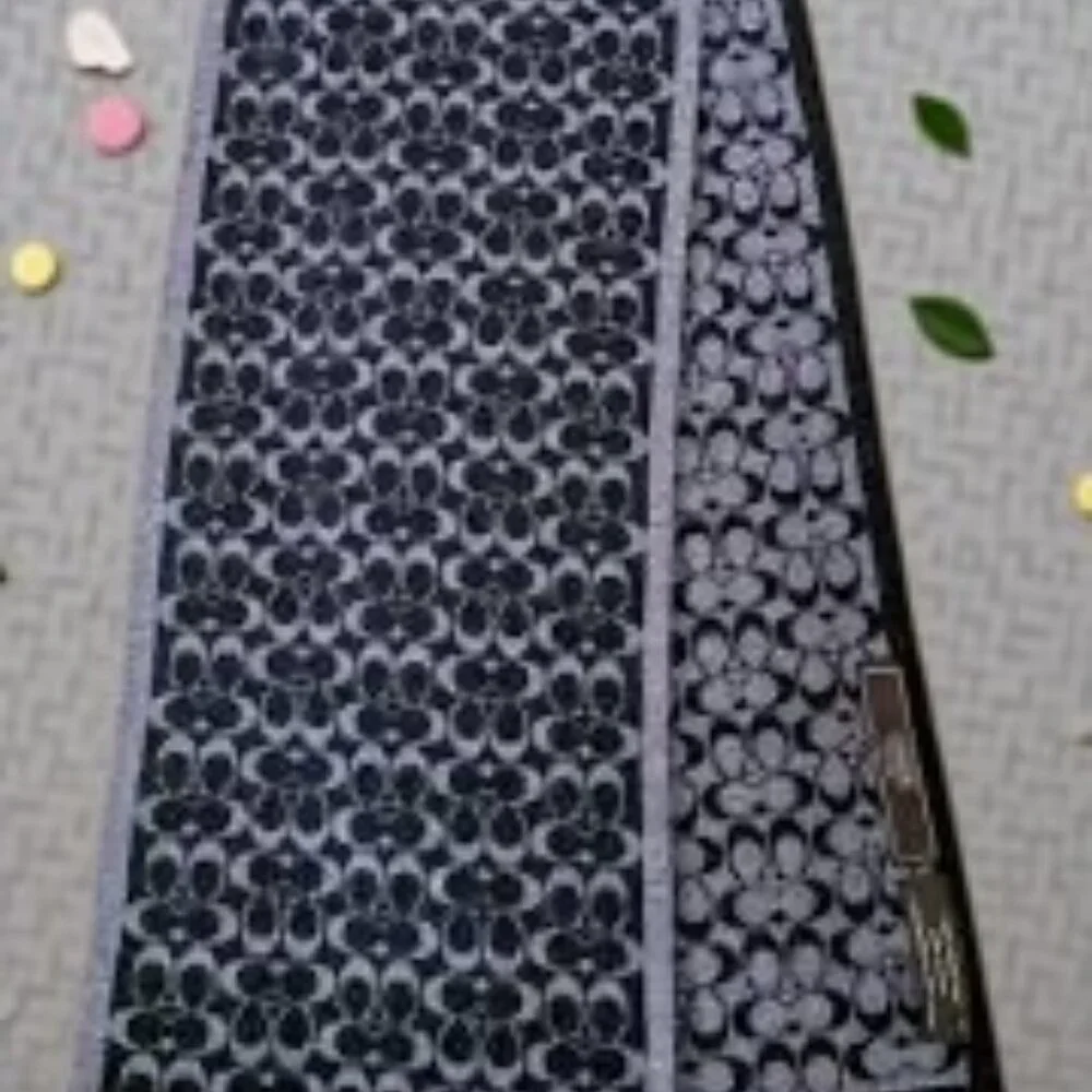 Coach Reversible Signature CC Logo Merino Wool Scarf